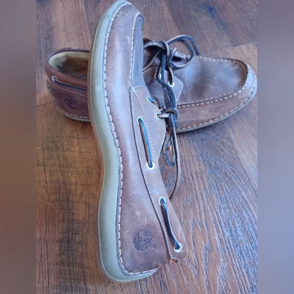 Timberland Brown Leather Shoes Mens 8.5